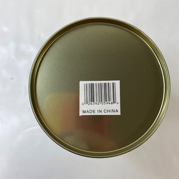 Set Of 2 Vintage Christmas Santa Claus Carousel Window Tin Canisters With Lids - Picture 4 of 16